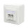 METZ CONNECT Anschlussdose E-DAT C6A LSA++ 2 Port AP verkehrswei