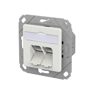 METZ CONNECT Anschlussdose E-DAT C6A IDC 2 Port UPk verkehrswei