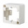 METZ CONNECT Aufputzrahmen 85x85x43mm 1fach reinweiss