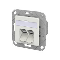 METZ CONNECT Anschlussdose E-DAT C6A LSA++ 2 Port UPk...