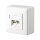 METZ CONNECT Anschlussdose ISO/IEC Cat.6A E-DAT 2 Port AP reinwei