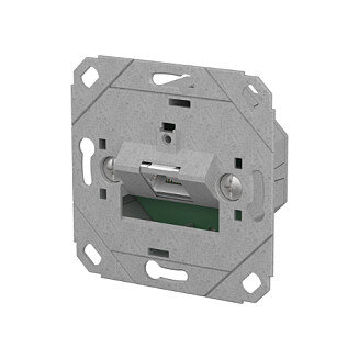 METZ CONNECT Anschlussdose E-DAT C6A IDC 1 Port UP0 metallisch