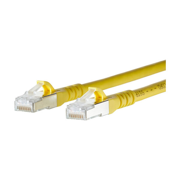 METZ CONNECT Patchkabel S/FTP Cat.6A gelb 5,0m