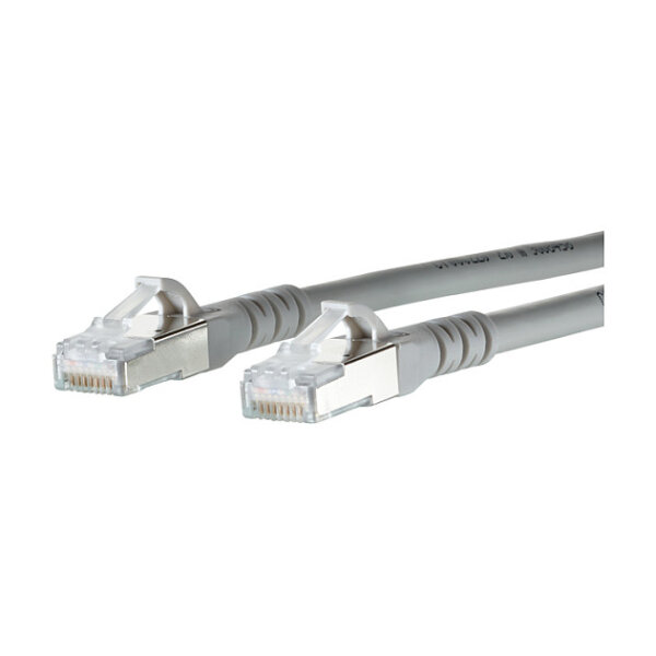 METZ CONNECT Patchkabel Cat.6A AWG 26 grau 2m