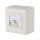 METZ CONNECT Keystone Anschlussdose AP 1 Port unbestuckt reinweiss