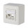 METZ CONNECT Keystone Anschlussdose AP 2 Port unbestuckt reinweiss