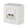 METZ CONNECT BTR Dose AP/2 reinweiss E-DAT Modul 2 Ports Kat.6 Class E
