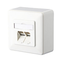 METZ CONNECT Anschlussdose Cat.6 E-DAT C6 8/8(8) AP reinwei