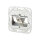 METZ CONNECT C6Amodul 1 Port 180 M UP0-Dose reinweiss RAL9010