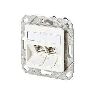METZ CONNECT C6Amodul 2 Port 180 M UPk-Dose reinweiss RAL9010