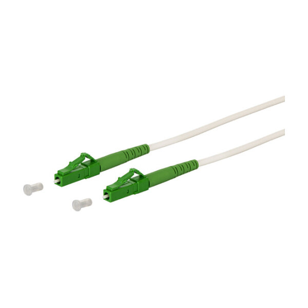 METZ CONNECT OpDAT Patchkabel LC-S APC/LC-S APC OS2 wei 10,0m