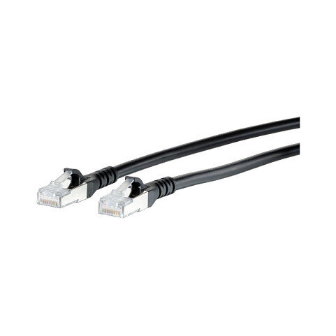 METZ CONNECT Patchkabel Cat.6A AWG 26, LSOH, schwarz, 90 m