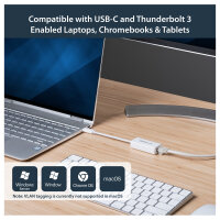 StarTech US1GC30W USB 3.0 Type C to Gigabit Ethernet Adapter White