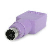 StarTech USB auf PS/2 Tastatur Adapter - Keyboard Adapter PS/2 6 pin Mini-DIN Stecker zu USB A 4 pin Buchse - Ersatzadap