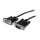 StarTech 0.5m Black Straight Through DB9 RS232 Serial Cable - M/F