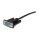 StarTech 0.5m Black Straight Through DB9 RS232 Serial Cable - M/F