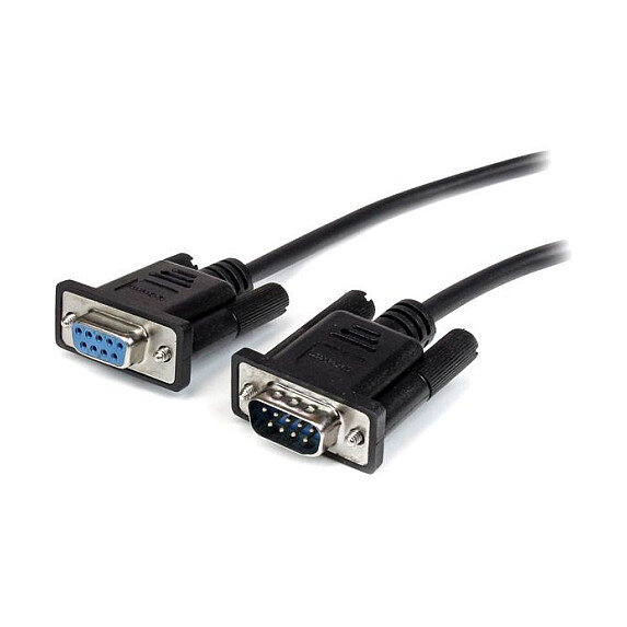 StarTech 1m Black Straight Through DB9 RS232 Serial Cable - M/F