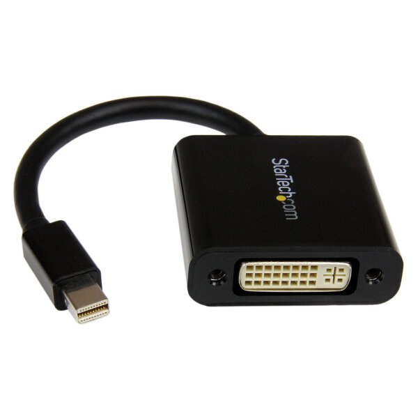 StarTech Mini DisplayPort to DVI Video Adapter Converter - Black Mini DP to DVI - 1920x1200