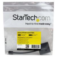 StarTech Mini DisplayPort to DVI Video Adapter Converter - Black Mini DP to DVI - 1920x1200
