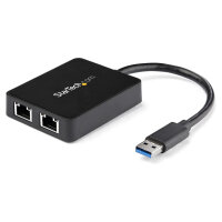 StarTech USB32000SPT USB 3.0 to Dual Gigabit LAN adapter...