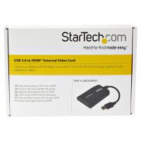 StarTech USB 3.0 to HDMI External Multi Monitor Video Graphics Adapter for Mac & PC - DisplayLink Certified - HD 1080p