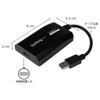 StarTech USB 3.0 to HDMI External Multi Monitor Video Graphics Adapter for Mac & PC - DisplayLink Certified - HD 1080p