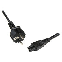 StarTech 2m 3 Prong Laptop Power Cord Schuko CEE7 to C5 Clover Leaf Power Cable Lead