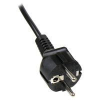 StarTech 2m 3 Prong Laptop Power Cord Schuko CEE7 to C5 Clover Leaf Power Cable Lead