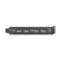 StarTech 4 Port USB A Female Slot Plate Adapter