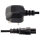 StarTech 1m Laptop Power Cord - 3 Slot for UK - BS-1363 to C5 Clover Leaf Power Cable Lead