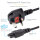 StarTech 1m Laptop Power Cord - 3 Slot for UK - BS-1363 to C5 Clover Leaf Power Cable Lead