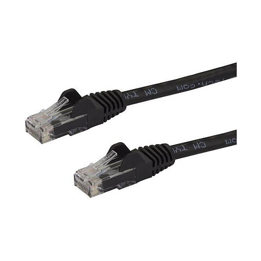 StarTech 3 m Black Snagless Cat6 UTP Patch Cable - ETL Verified