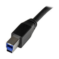 StarTech 10m Aktives USB 3.0 USB-A auf USB-B Kabel - USB A zu USB B Anschlusskabel - USB 3.1 Gen 1 (5 Gbit/s)