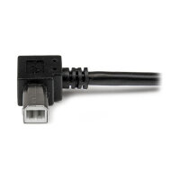 StarTech 1m USB 2.0 A to Right Angle B Cable - M/M
