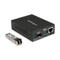 StarTech Unmanaged Gigabit Fiber Media Converter - MM/LC...