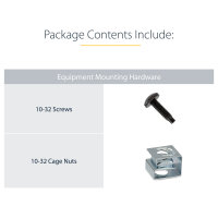 StarTech Rail Depth Adapter Kit for Server Racks - 1U