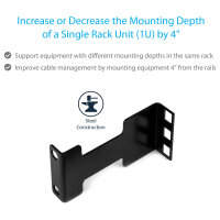 StarTech Rail Depth Adapter Kit for Server Racks - 1U
