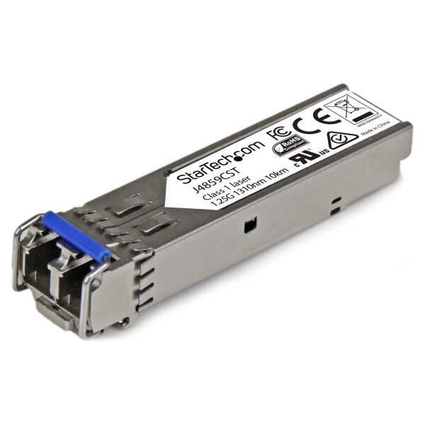 StarTech Gigabit LWL SFP Transceiver Modul - HP J4859C kompatibel - SM/MM LC mit DDM - 10km / 550m - 1000Base-LX