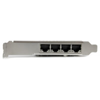 StarTech 4 Port Gigabit Ethernet PCI Express Network Card - Intel