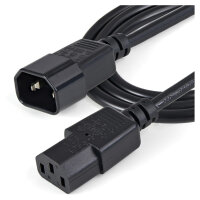 StarTech 1m Standard Computer Power Cord Extension - C14 to C13