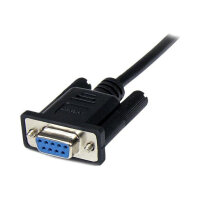 StarTech 1m Black DB9 RS232 Serial Null Modem Cable F/M
