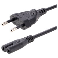 StarTech 1m Standard Laptop Power Cord - EU to C7 Power...