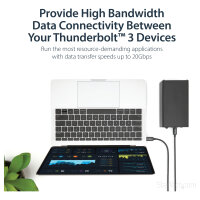 StarTech 1m Thunderbolt 3 20Gbps USB-C Cable - Thunderbolt USB and DisplayPort Compatible