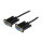 StarTech 1m Black DB9 RS232 Serial Null Modem Cable F/F
