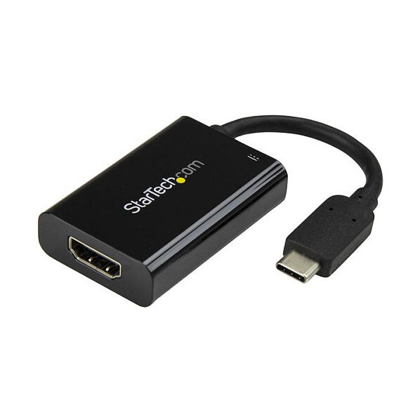 StarTech USB-C auf HDMI Adapter mit USB Stromversorgung - USB Typ C zu HDMI Konverter fur Computer mit USB C - 4K 60Hz
