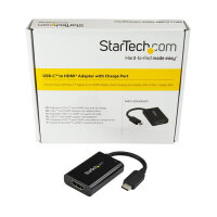StarTech USB-C auf HDMI Adapter mit USB Stromversorgung - USB Typ C zu HDMI Konverter fur Computer mit USB C - 4K 60Hz