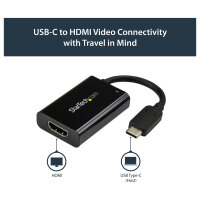 StarTech USB-C auf HDMI Adapter mit USB Stromversorgung - USB Typ C zu HDMI Konverter fur Computer mit USB C - 4K 60Hz