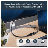 StarTech USB-C auf HDMI Adapter mit USB Stromversorgung - USB Typ C zu HDMI Konverter fur Computer mit USB C - 4K 60Hz