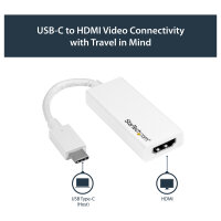 StarTech USB-C zu HDMI Adapter - USB Typ C zu HDMI Konverter fr Computer mit USB - 4K 60Hz - Weiss