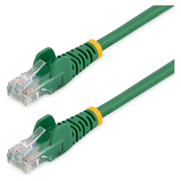 StarTech 0.5m Green Cat5e Patch Cable with Snagless RJ45 Connectors - Short Ethernet Cable - 0.5 m Cat 5e UTP Cable
